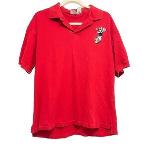 Vintage ACME Looney Tunes Golfing Bugs Bunny Embroidered Polo Top Large